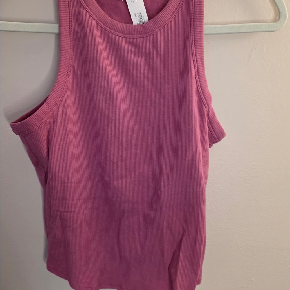 PINK Victoria's Secret Ribbed Tank Top - Rose
